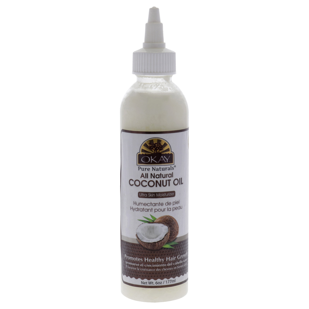 All Natural Coconut Oil For Hair And Skin by Okay for Unisex - 6 oz Oil